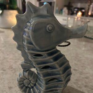 “New” GC Coastal Ceramic Blue Scented Seahorse-Seaside Mist